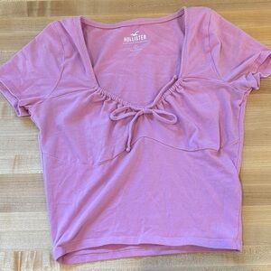 Hollister Women's pink Short Sleeve Top